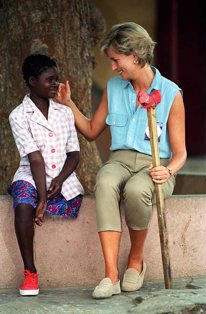 princesa Diana en África