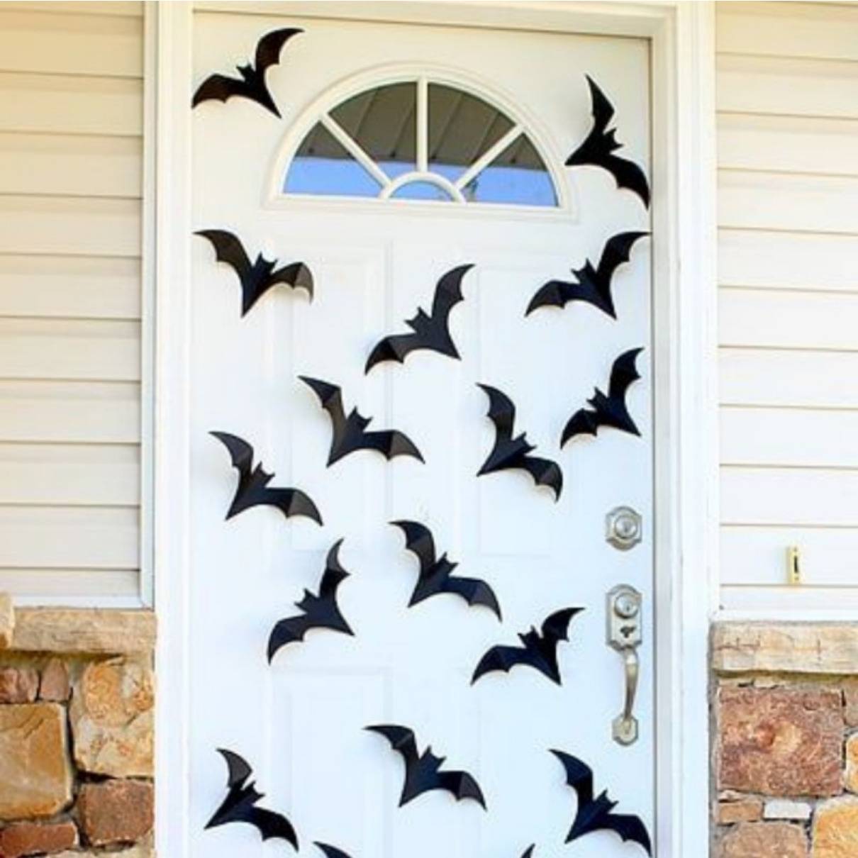 Murciélagos para decorar puertas en Halloween