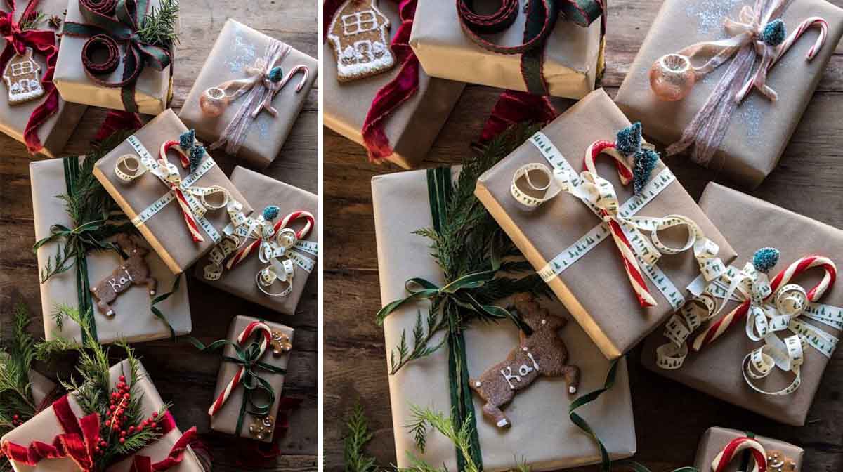 envolturas de regalos de navidad