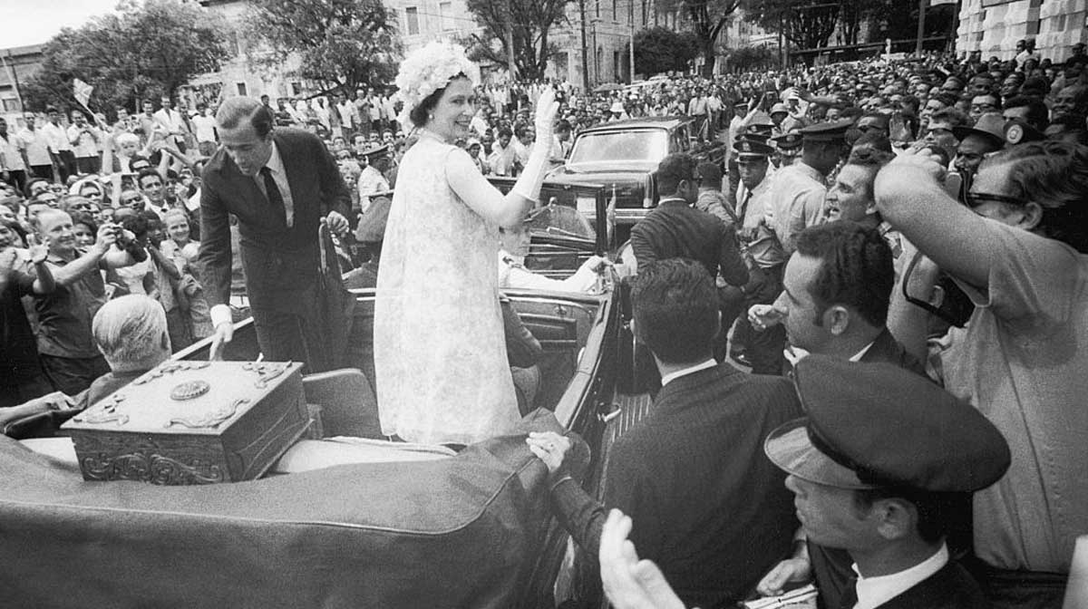 La reina Isabel II visitó Brasil