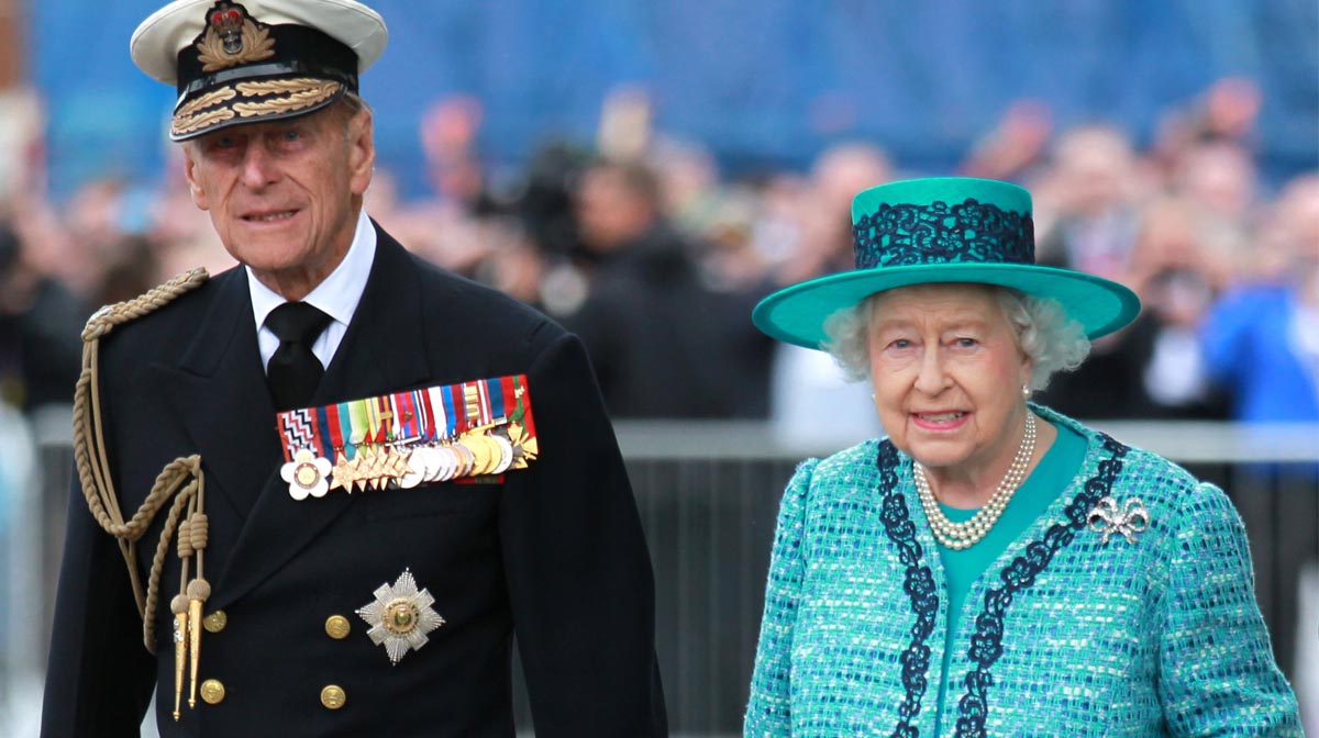 Reina Isabel II (96) y Felipe de Edimburgo (99).