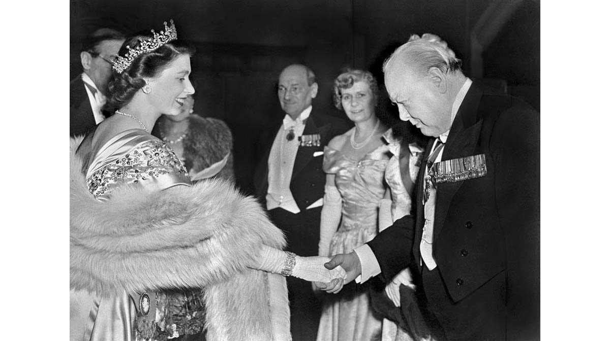 Princesa Elizabeth y Churchill