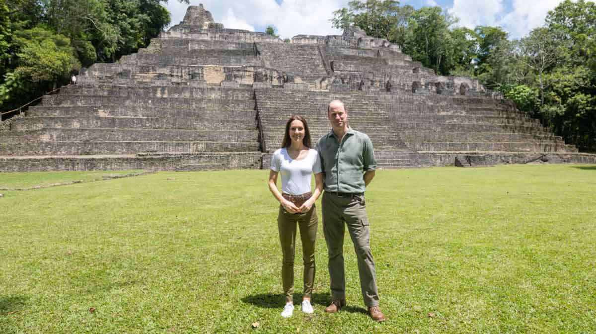 En la zona arqueológica de El Caracol