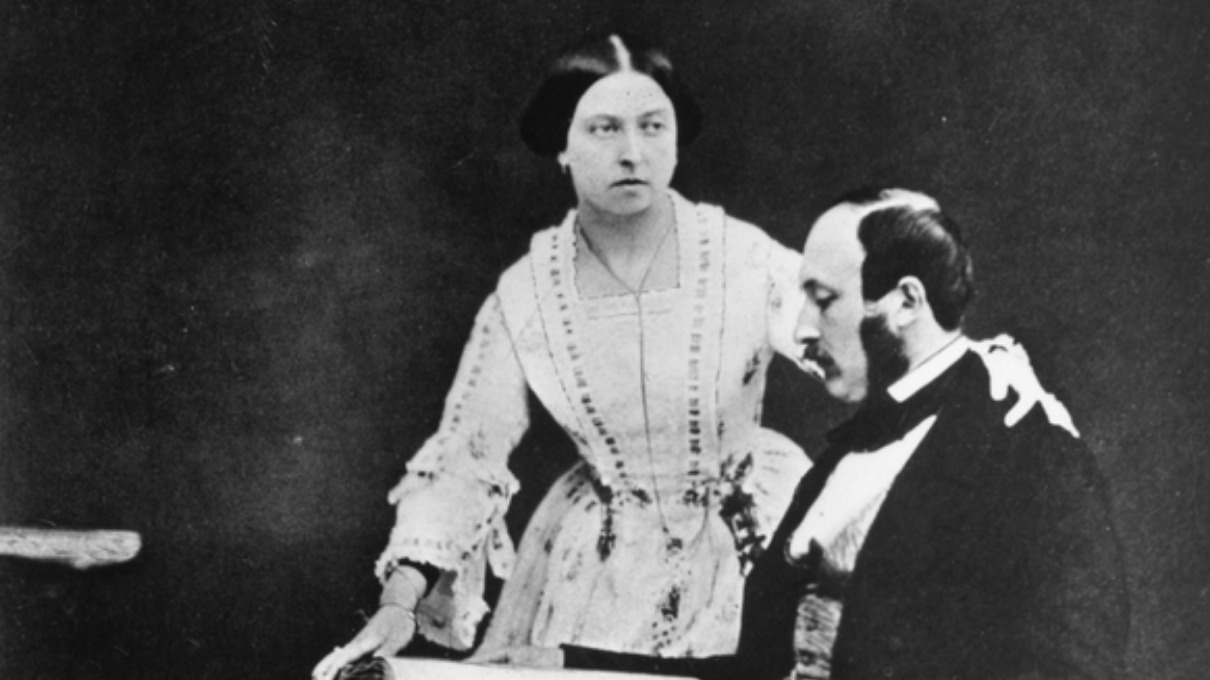 Reina Victoria y el príncipe Alberto