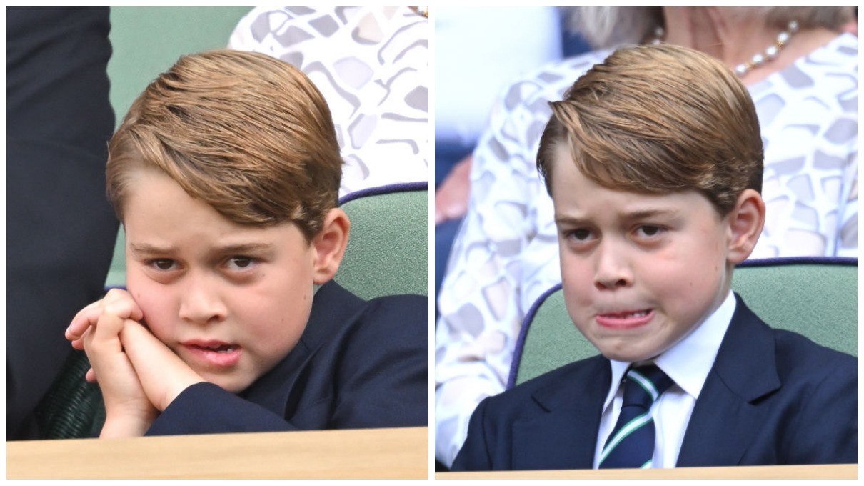Las expresiones faciales del príncipe George en Wimbledon
