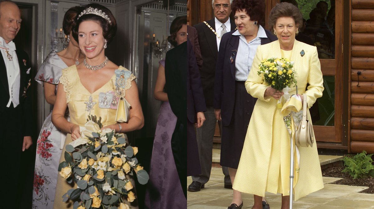 Princesa Margarita en 1970 vs. 2000