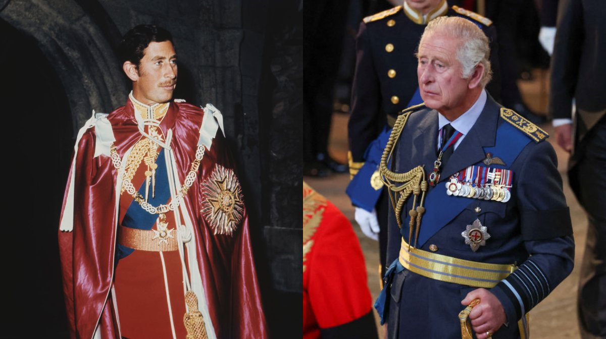 Rey Carlos III en 1975 vs. 2022