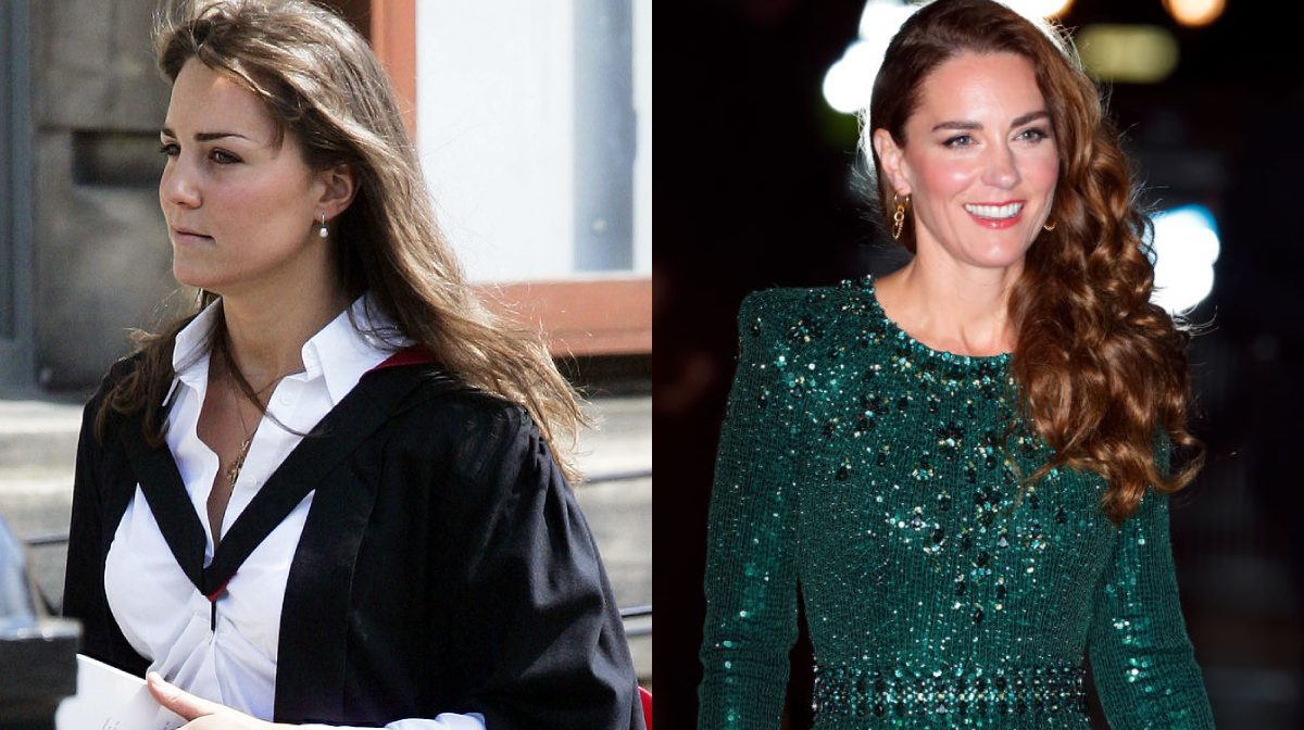 Kate Middleton en 2005 vs. 2021