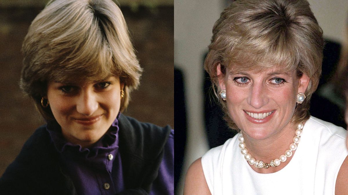 Princesa Diana en 1980 vs. 1995