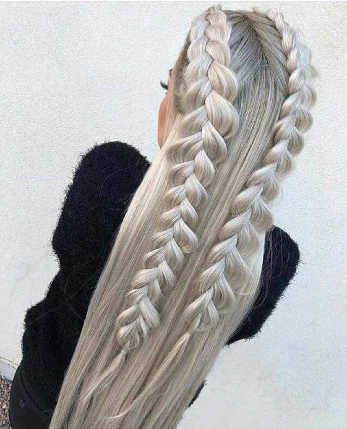 trenzas peinados cabello largo foto