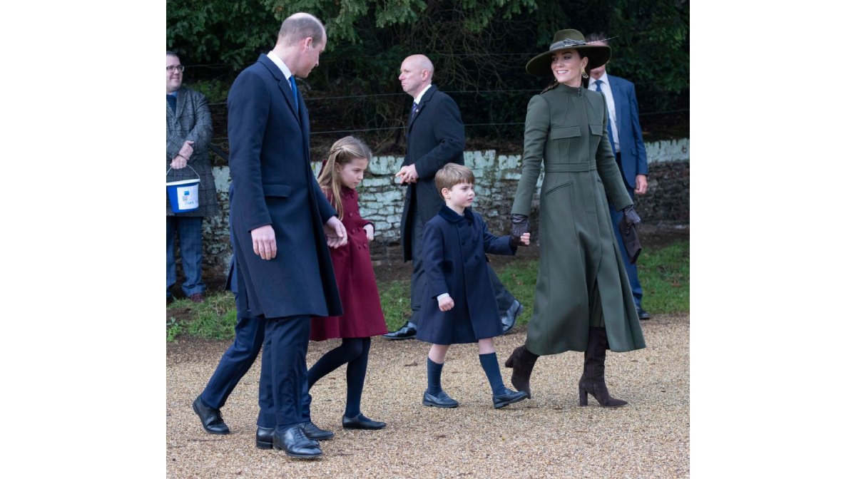 William, Charlotte, George y Kate (getty) 