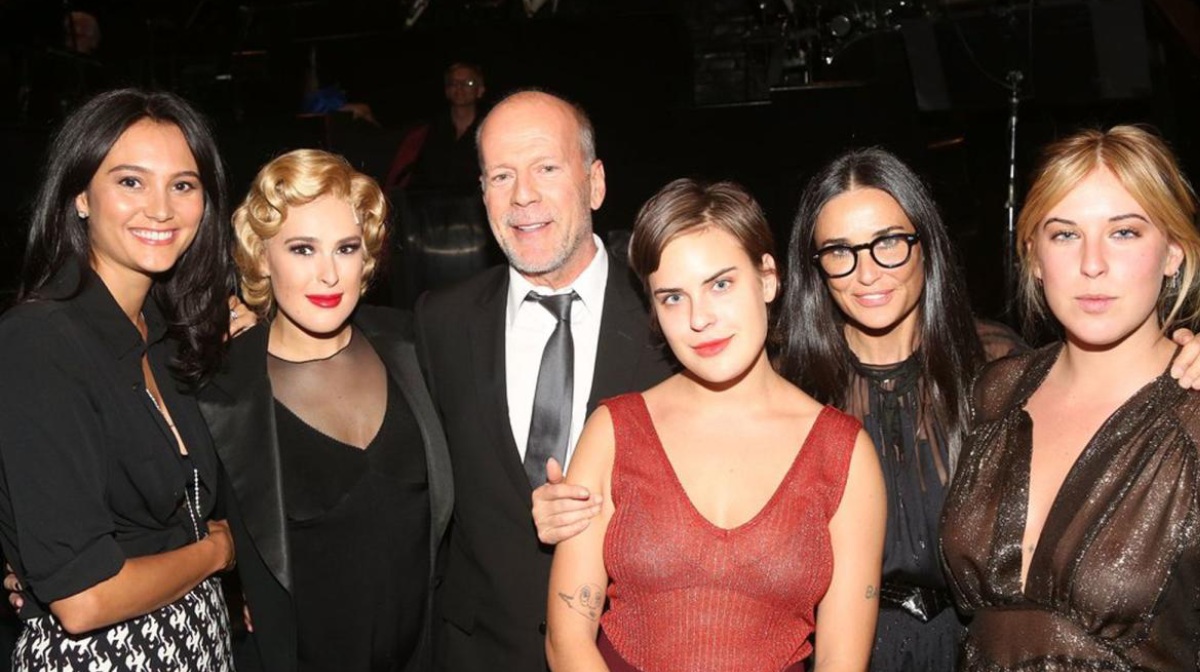 Bruce Willis, Demi Moore y sus tres hijas 