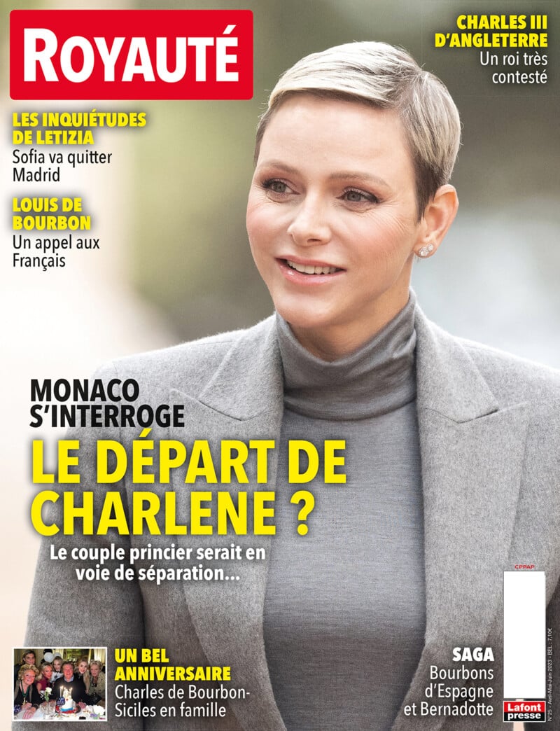  La revista Royouté ha titulado su portada: ¿La marcha de Charlene?